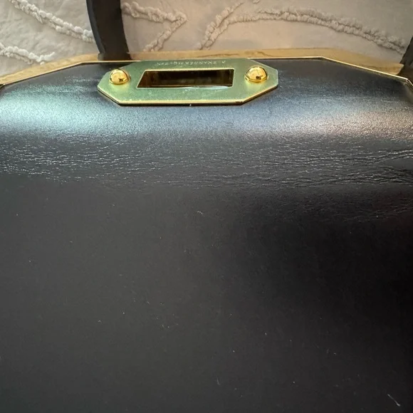 Alexander McQueen Black Crossbody with Gold Details - Picture 13 of 16
